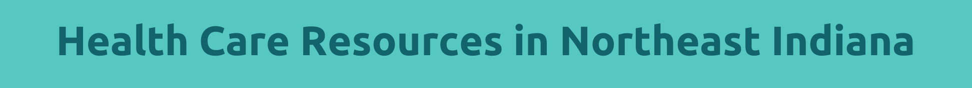 Banner for healthcare resources in Indiana