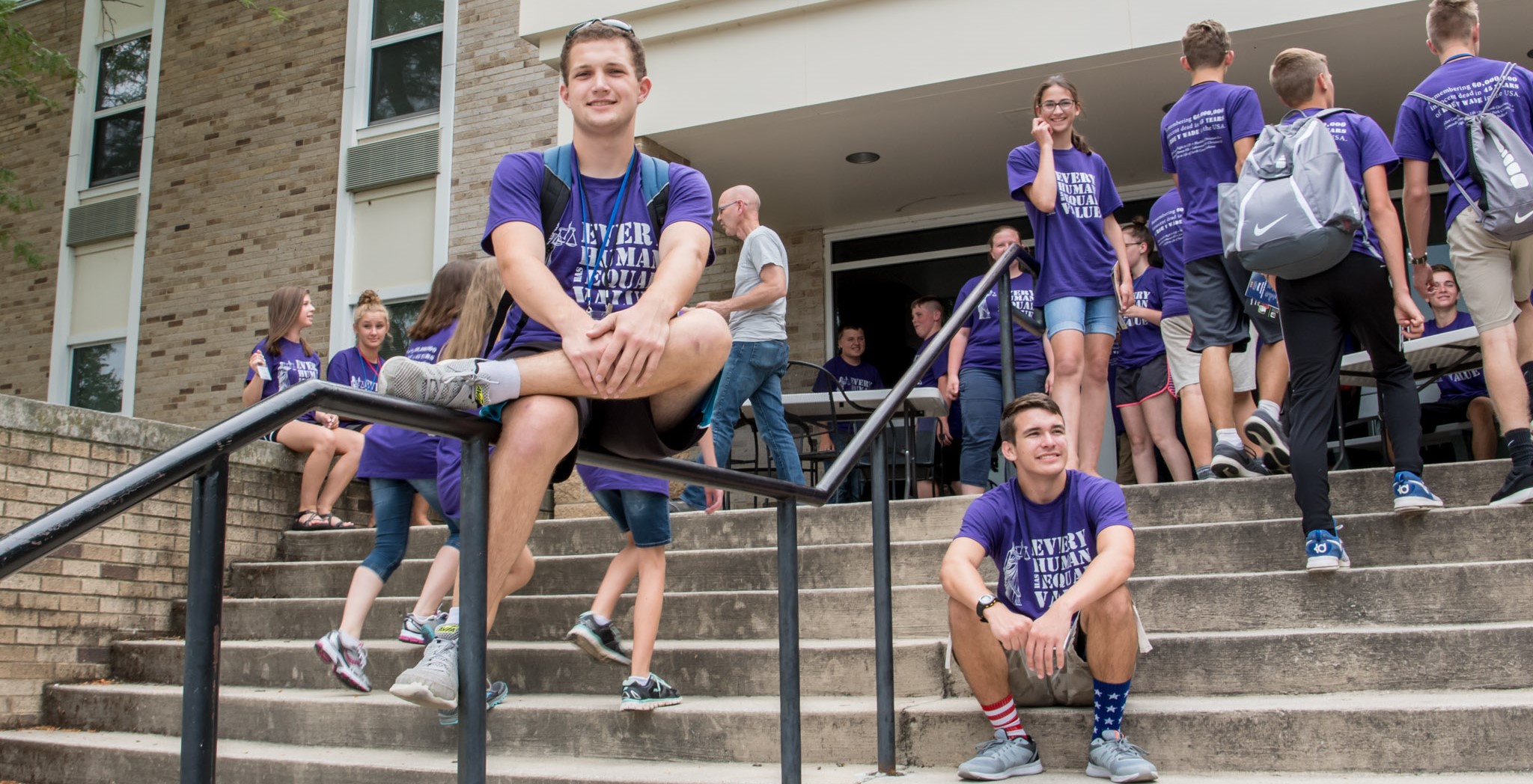 LDT kids on steps