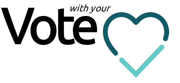 Vote with your heart logo Vote with your heart logo